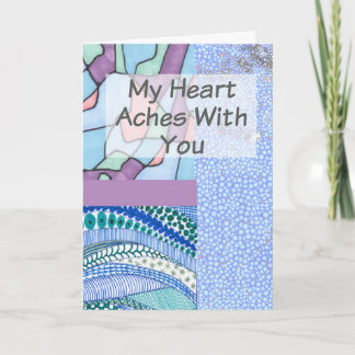 Christelijk Sympathy Card Collage ontwerp Kaart