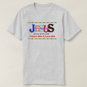 Christelijk T-shirt - Jezus Christus, ik ken hem e
