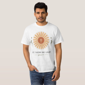 Christelijk T-Shirt voor Mannen 'Laat er Licht Zij