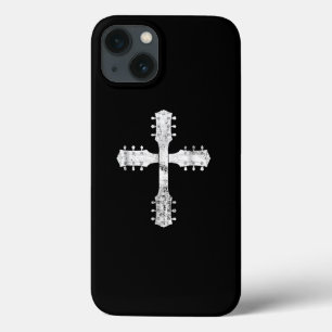 Christelijk team gitaarkruis iPhone 13 hoesje