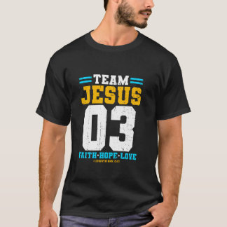 Christelijk team Jesus 03 Faith Hope Love T-shirt