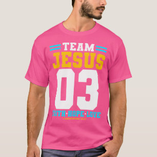Christelijk - Team Jesus 03 Faith Hope Love T-shirt
