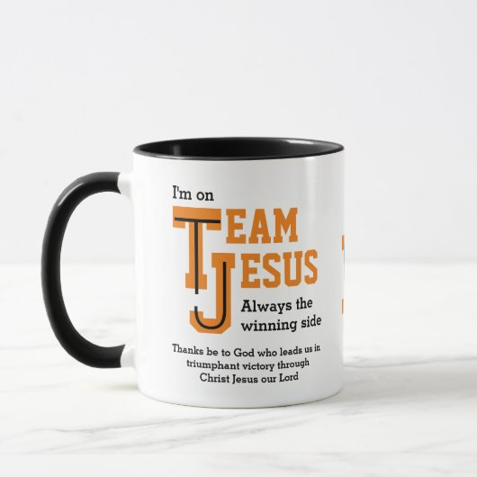 Christelijk TEAM JESUS Monogram Mok (Links)