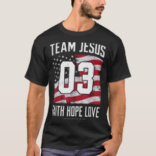Christelijk - Team Jezus 03 Geloof Hoop Liefde T-shirt