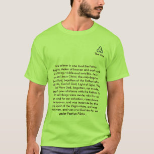 Christelijk_Triquetra, wij geloven in één God de T-shirt