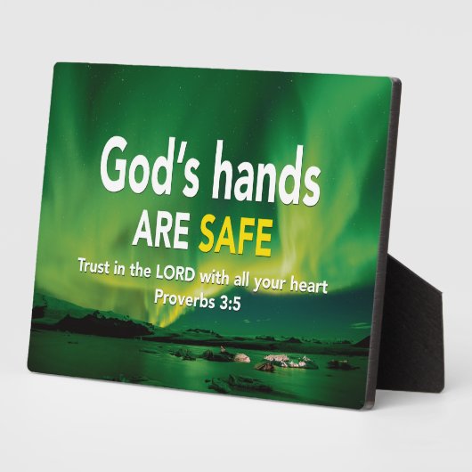 Christelijk VERTROUWEN IN DE VORM 3:5 Fotoplaat (Zijkant)