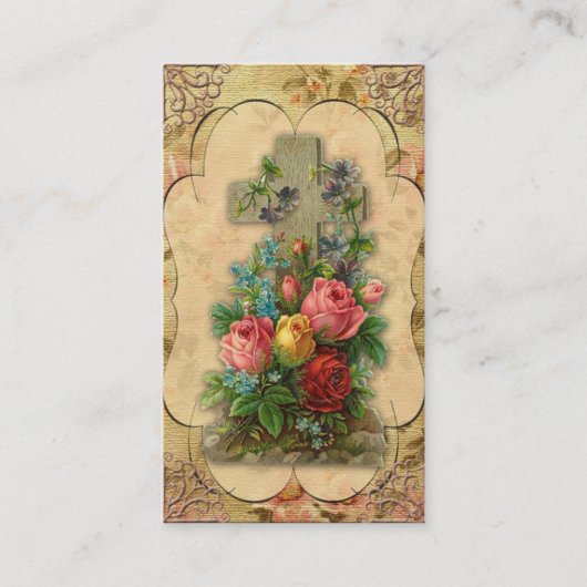 Christelijk Visitekaartje voor paaskruis (Voorkant)