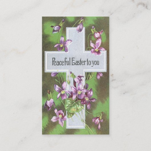 Christelijk Visitekaartje voor paaskruis (Voorkant)