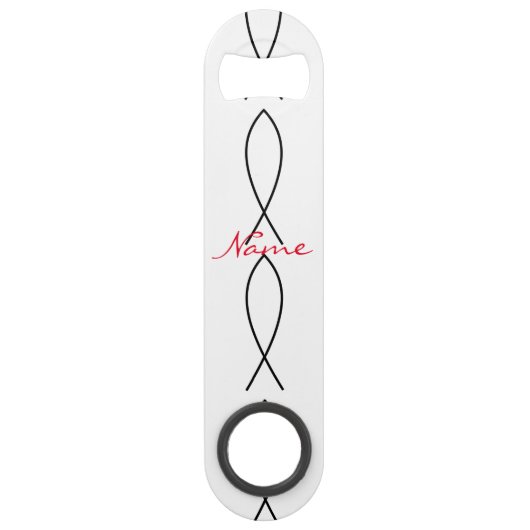 Christelijk vissymbool Ichthys Thunder_Cove Speed Flessenopener (Achterkant)
