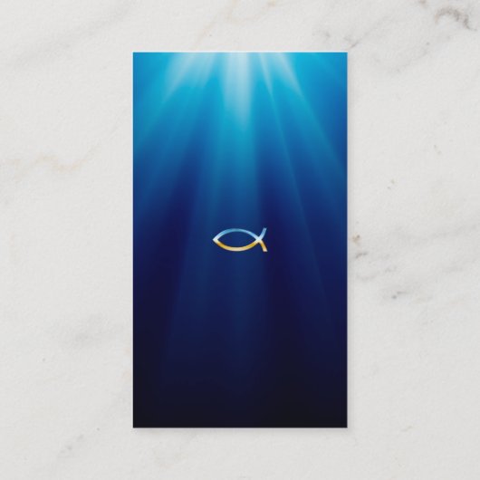 Christelijk vissymbool | Inspirerend Visitekaartje (Achterkant)