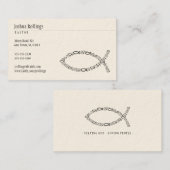 Christelijk vissymbool | Inspirerend Visitekaartje (Voorkant / Achterkant)