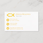 Christelijk vissymbool | Inspirerend Visitekaartje (Achterkant)