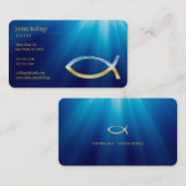 Christelijk vissymbool | Inspirerend Visitekaartje (Voorkant / Achterkant)