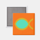 Christelijk vissymbool magneet (Voorkant / Achterkant)