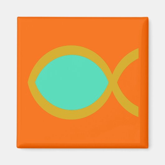 Christelijk vissymbool magneet (Voorkant)