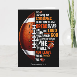 Christelijk Voetbal Deuteronomium 31 6 Bijbel Chri Kaart