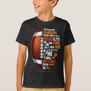 Christelijk Voetbal Deuteronomium 31 6 Bijbel Chri T-shirt