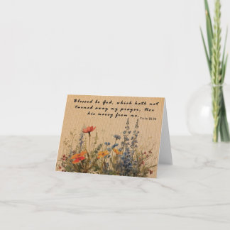 Christelijk Wenskaart: Psalm 66:20 Kaart