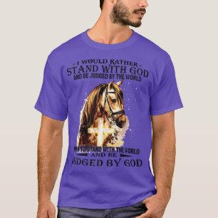 Christelijk zou ik liever met mijn God paard gaan T-shirt