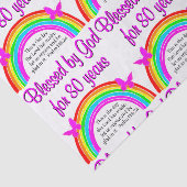 CHRISTELIJKE 80E BIRTHDAY TISSUEPAPIER (Detail)