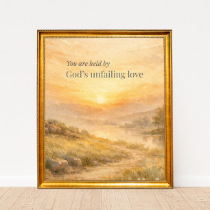 Christelijke Aanmoediging door Gods Onfeilbare Lie Poster