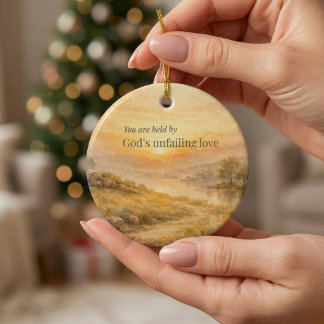 Christelijke Aanmoediging: Gods Onfeilbare Liefde Keramisch Ornament