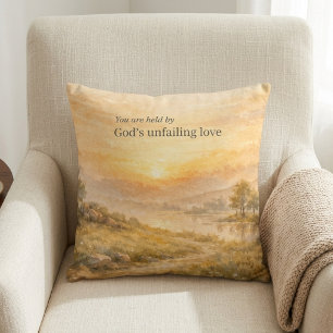 Christelijke Aanmoediging Gods Onfeilbare Liefde Kussen