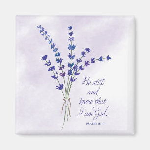 Christelijke Aanmoediging Lavendel met Schriftuur Magneet