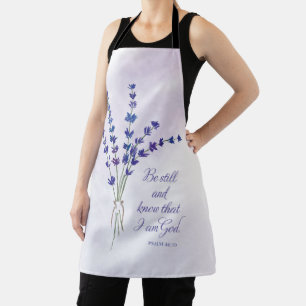 Christelijke Aanmoediging Lavendel met Schriftuur Schort