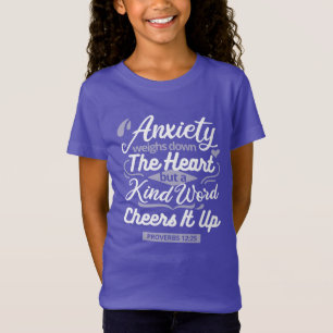 Christelijke Aanmoedigingscitaat – Angst & Vriende T-shirt