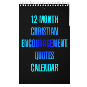 Christelijke Aanmoedigingscitaten voor 12 maanden Kalender
