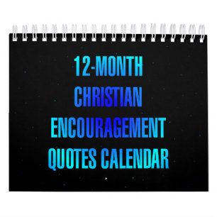 Christelijke Aanmoedigingscitaten voor 12 maanden Kalender