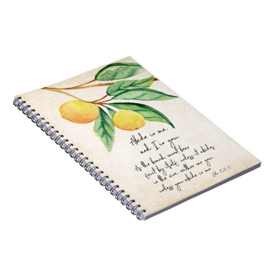 Christelijke Abide Fruitful Sinaasappels Notitieboek (Rechterzijde)