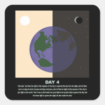 Christelijke abstracte minimale art-genesis dag4 s