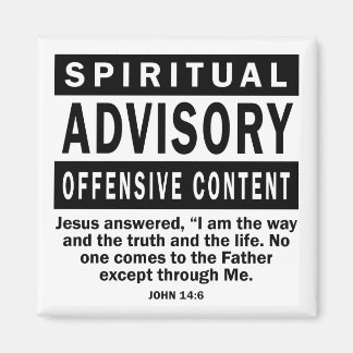 Christelijke advies John 14:6 Christelijke citaten Magneet