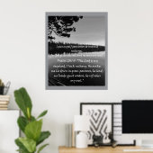 Christelijke affirmatie en bijbel poster (Thuiskantoor)