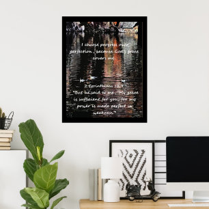 Christelijke affirmatie en bijbel poster