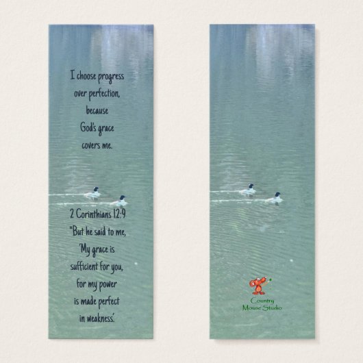 Christelijke affirmatie Quote & Scripture Bladwijz Mini Visitekaartjes (Voorkant /achterkant)