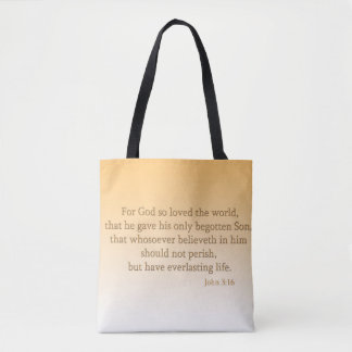Christelijke All-Over-Print Canvas tas voor twee t