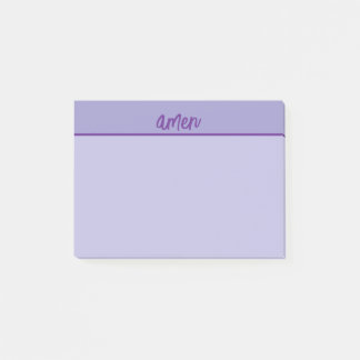 Christelijke AMEN Sticky Notitieblok PurpleTypolog Post-it® Notes