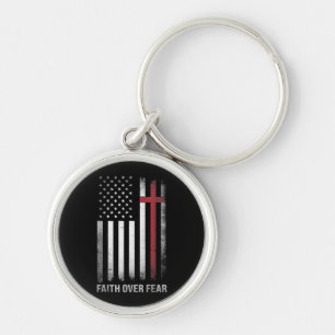 Christelijke Amerikaanse vlag Amerikaanse vlag Ame Sleutelhanger