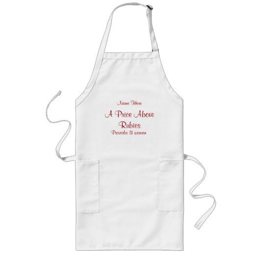Christelijke Aprons Lang Schort (Voorkant)