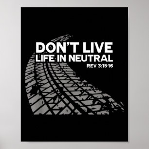 Christelijke Autoliefhebber Predikant - Leef het L Poster