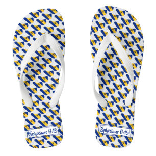 Christelijke BARBADOS-scripts - Aangepast Teenslippers