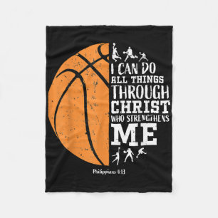 Christelijke Basketball S Mannen jongens Kinder Re Fleece Deken