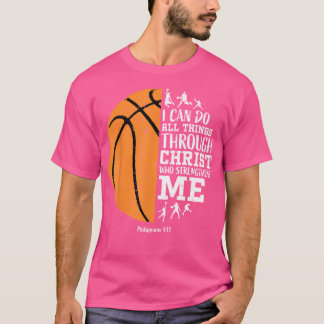 Christelijke Basketball Shirten Mannen Jongens Kin T-shirt