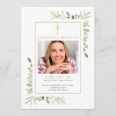 Christelijke begrafenisherdenkingsorde programma (Voorkant)