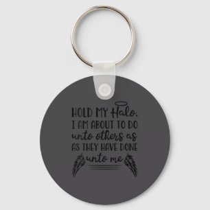 Christelijke Bijbel Citaat V-hals Faith Halo Houdt Sleutelhanger