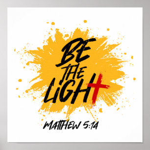 Christelijke bijbel is het licht Matthew 5:14 Poster