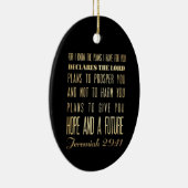 Christelijke Bijbel Scriptura Verse - Jeremiah 29: Keramisch Ornament (Rechts)